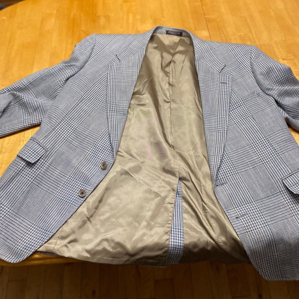 Evan Picone grey tweed style suit jacket/blazer.